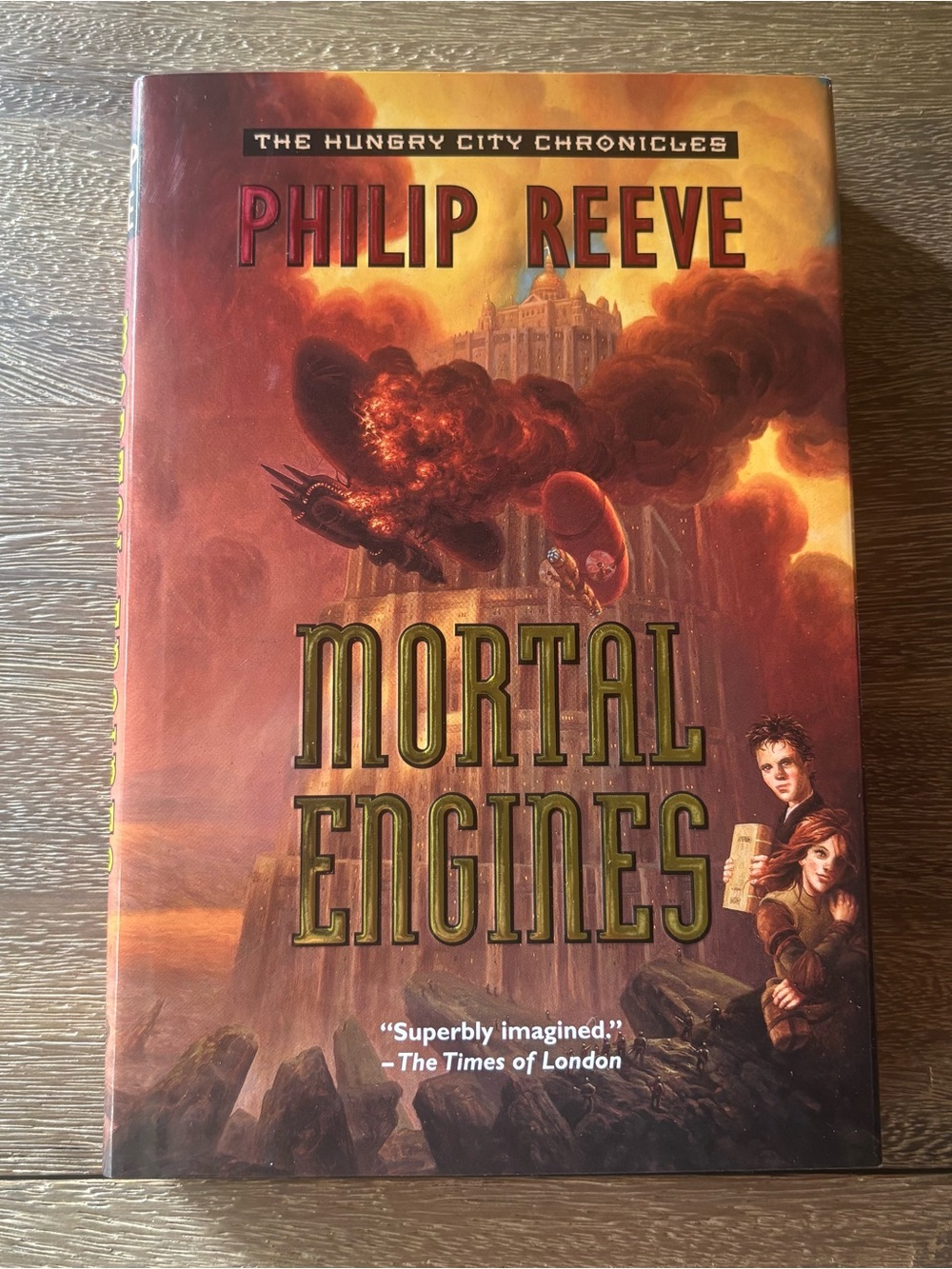 Mortal Engines The Hungry City Chronicles by Philip Reeve Hardcover Book